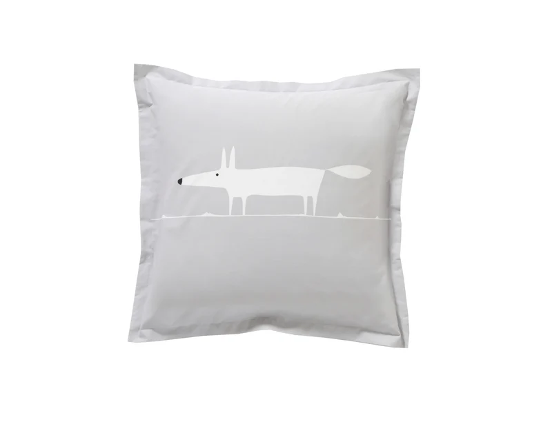 Taie d'oreiller Percale de coton - MR FOX Gris