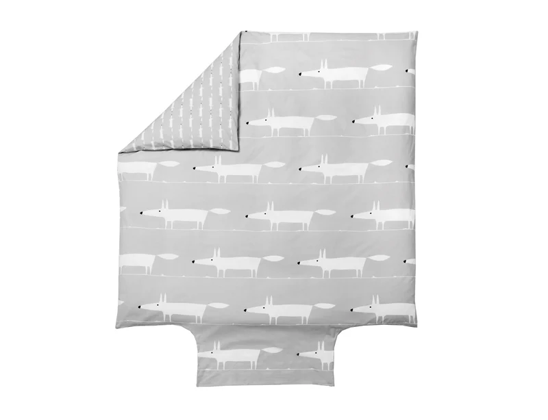 Housse de couette Percale de coton - MR FOX Gris