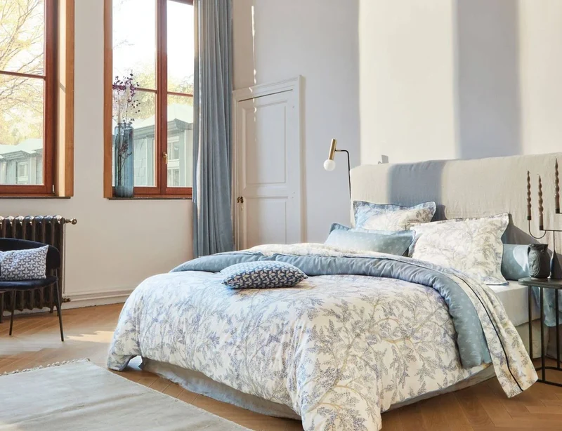 BROCELIANDE Cobalt - Satin de coton