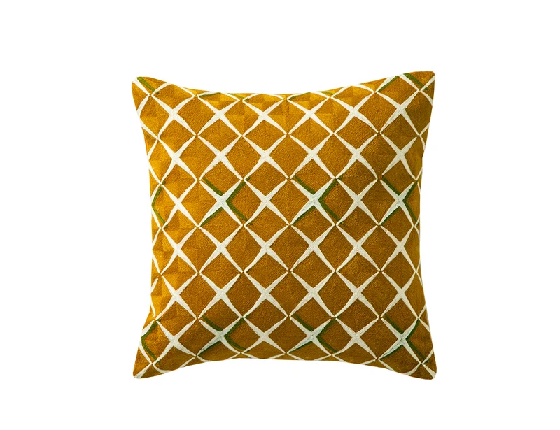 Coussin Coton - SCENARIO Ocre