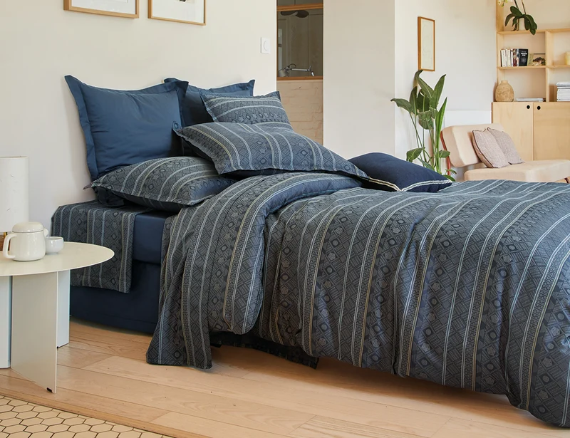 ALLEGRO Corinthe Bleu - Satin jacquard