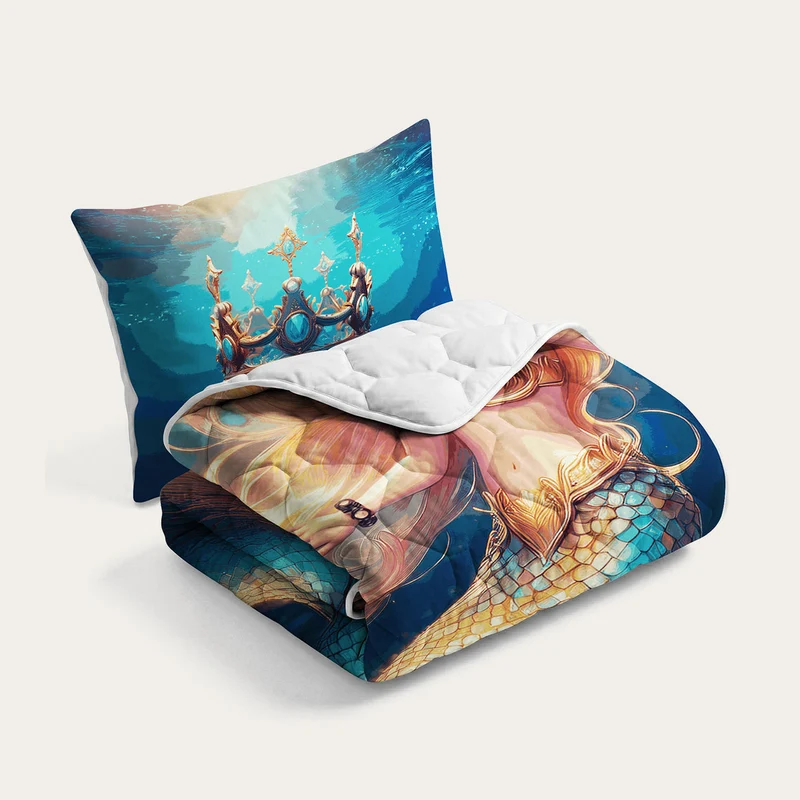 Wasbaar Kids All Season Dekbed | Mermaid | Met Kussensloop
