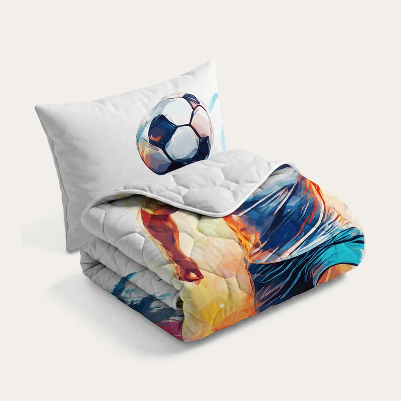 Wasbaar Kids All Season Dekbed | Footballer | Met Kussensloop