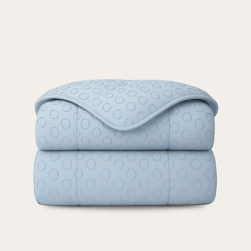 Wasbaar All Season Dekbed | Tufted | Ice Blue