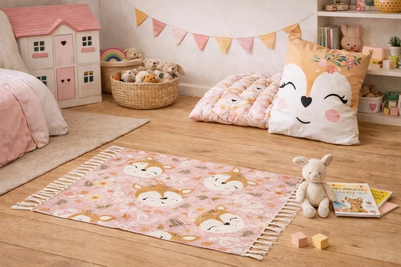 Tapis de Sol Enfant LEILA - Coton Recyclé - Douceur & Décoration