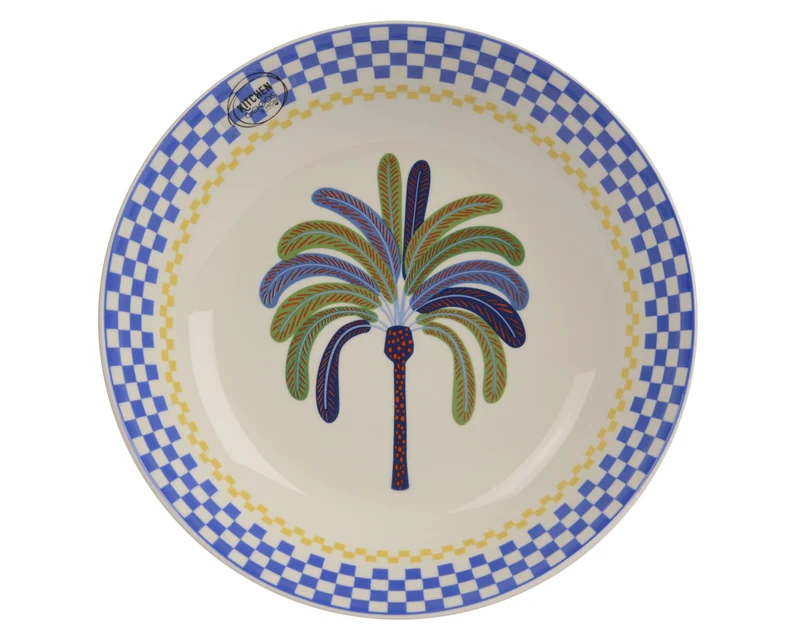 PALMIER BLEU assiette creuse