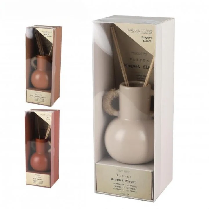 DIFFUSEUR NATUREL EN CERAMIQUE - 100ML - 3 PARFUMS AU CHOIX