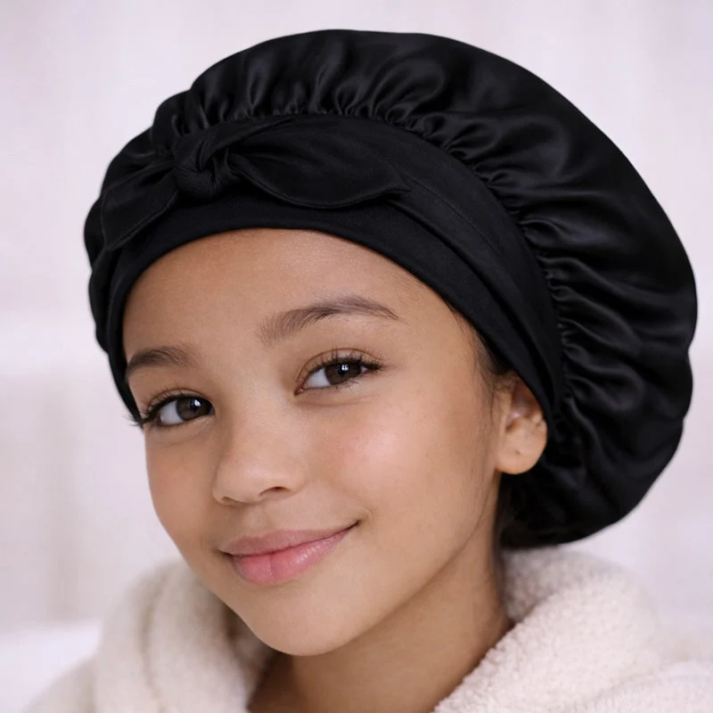 Bonnet de nuit en soie Enfant