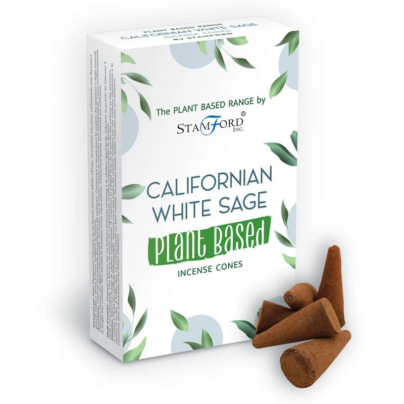 12 Cônes d'encens à base de plantes - Sauge blanche de Californie