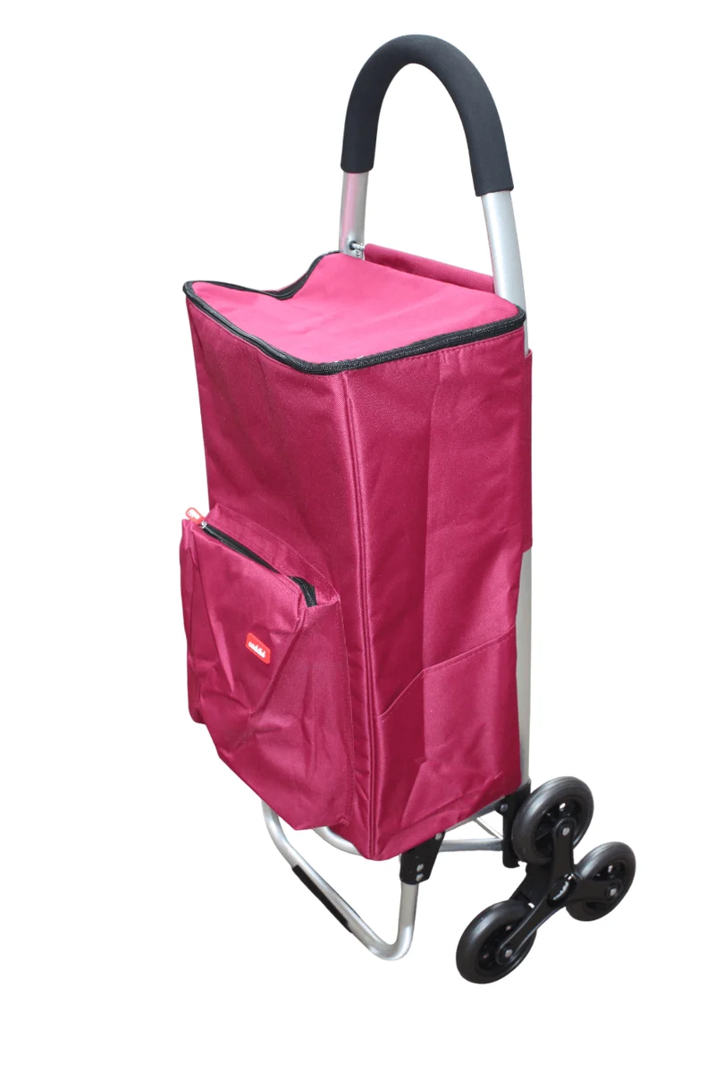 Grand Chariot de course Caddie - 6 roues TOUT ISOTHERME - Qualité Solide Escalier