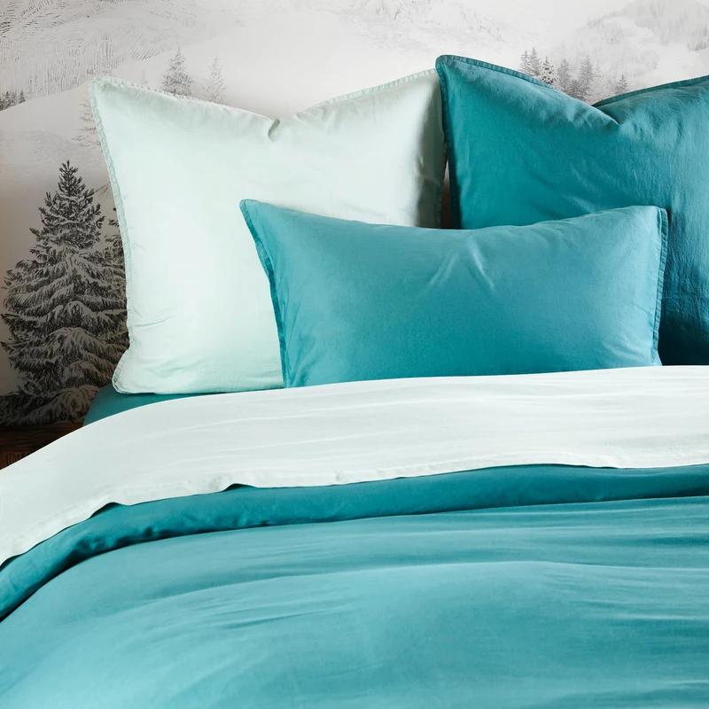 Housse de couette unie - Satin Lavé