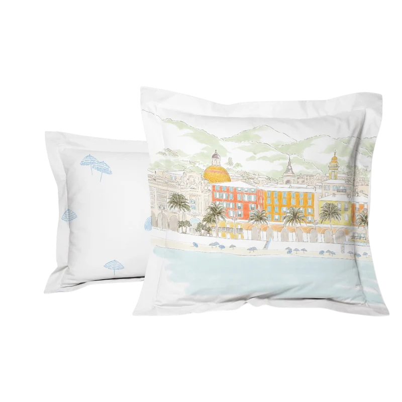 Taie d'oreiller Nice - Percale de coton 120 fils/cm²