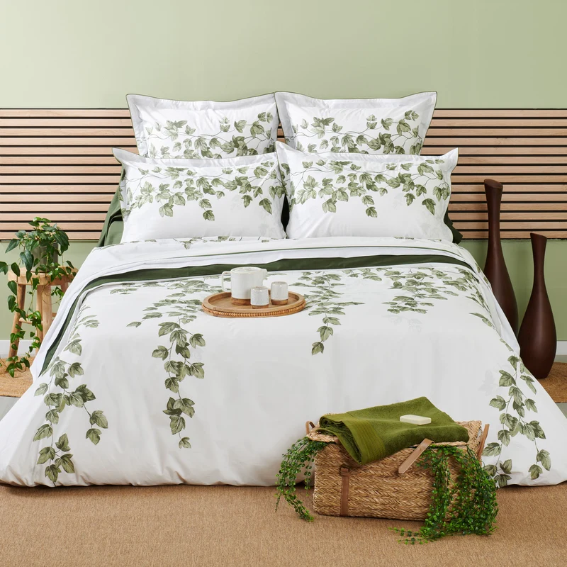 Housse de couette Lierre - Percale de coton