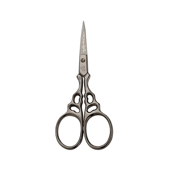 Ciseaux broderie Arabesque Argent Noir 9cm