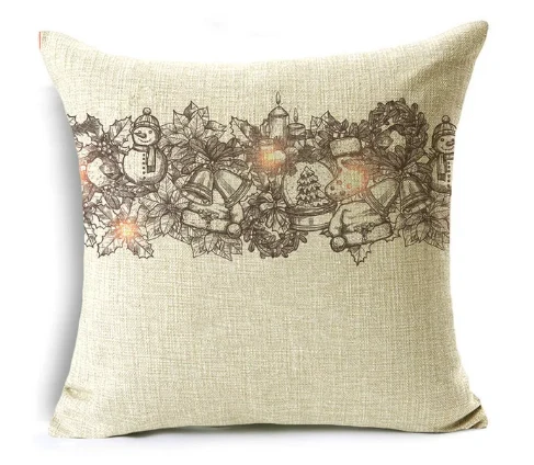 Housse de coussin 40x40 Lin Noël