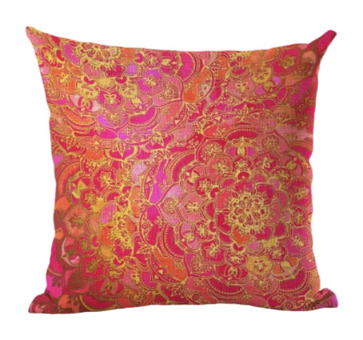 Housse de coussin 40x40 Mandala Rose