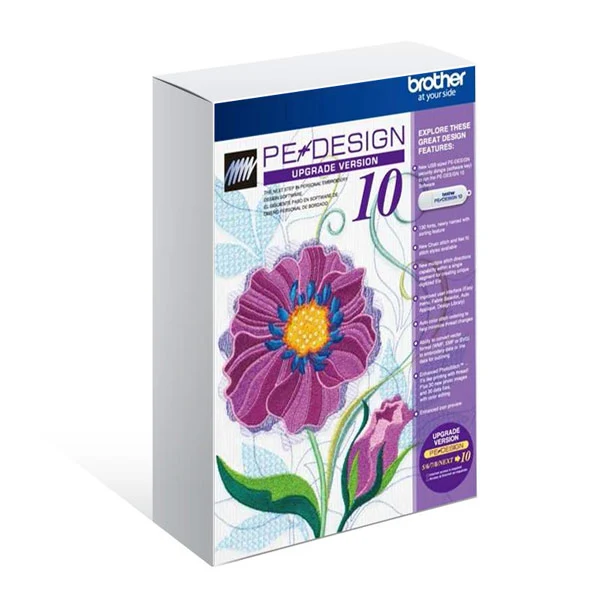 Logiciel de broderie Mise à jour PE Design 5/6/7/8/9 vers 10