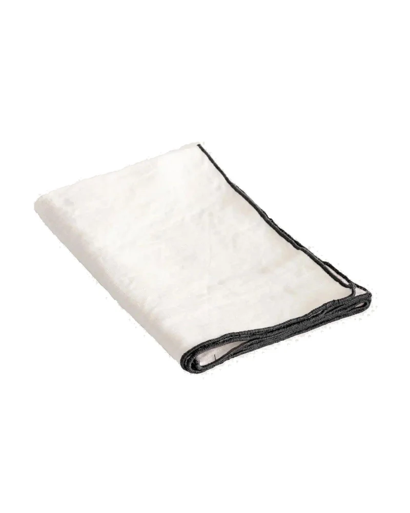 Serviette Bourdon Mimi Blanc / Bourdon Noir