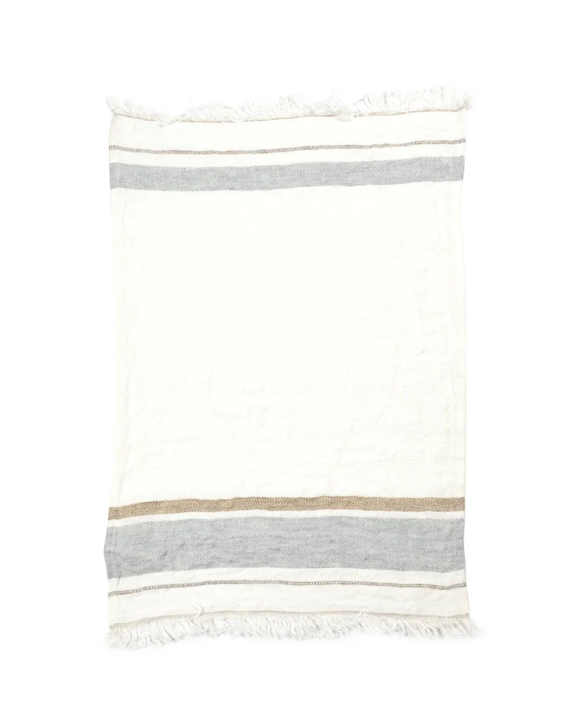 The Belgian Towel, Oyster Stripe