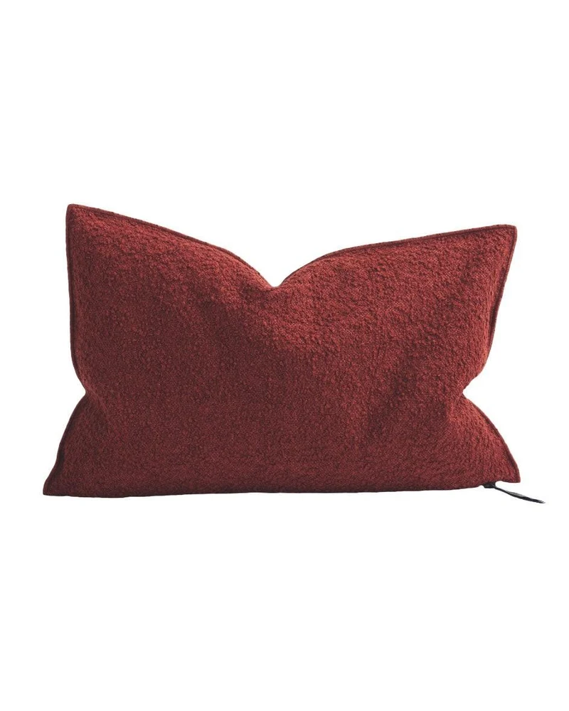 Coussin Vice Versa Toile Wooly, Argile