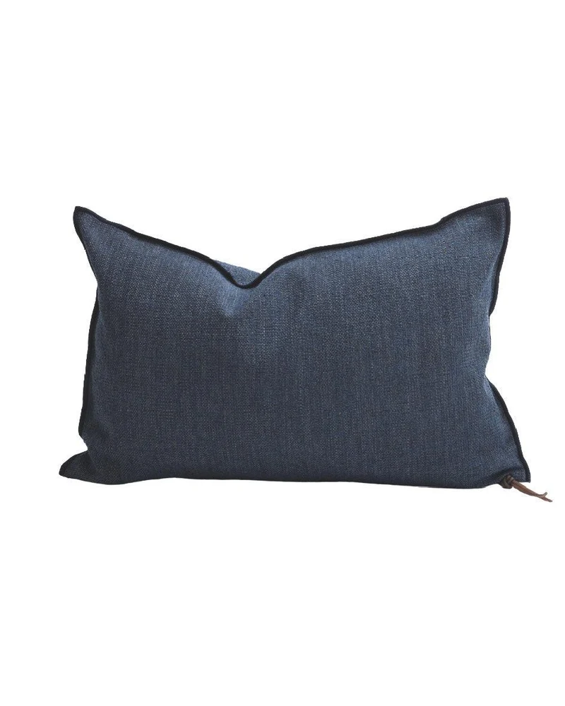 Coussin Vice Versa Toile In & Outdoor Menorca, Indigo
