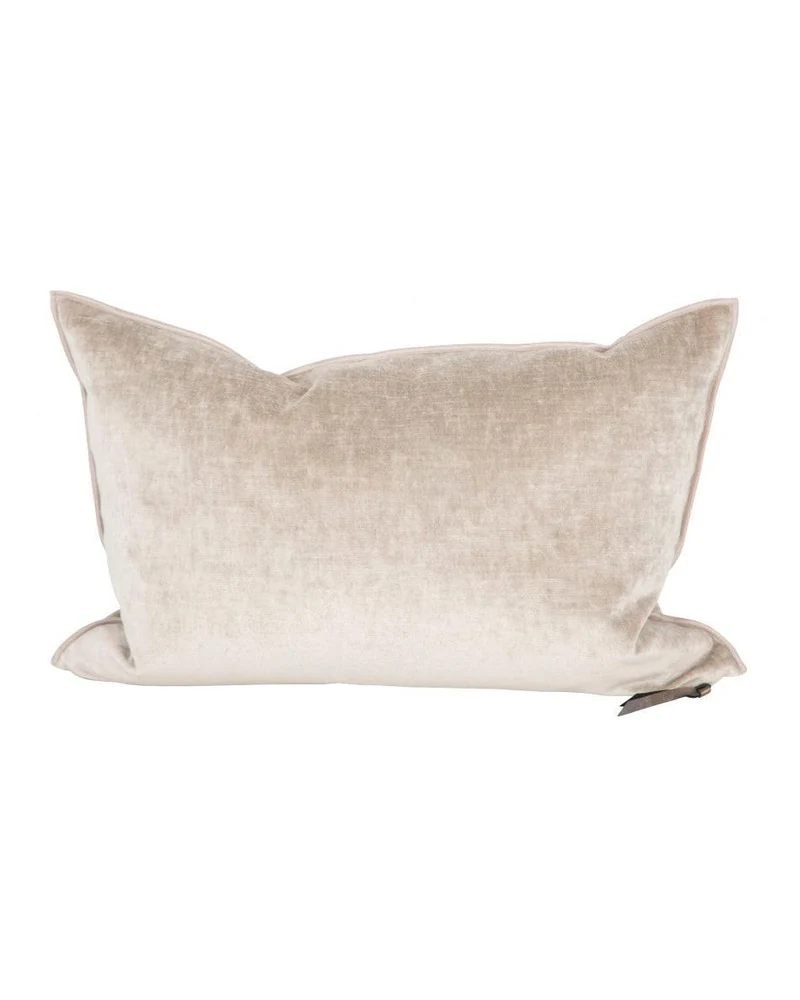 Coussin Vice Versa en Velours Royal, Ciment