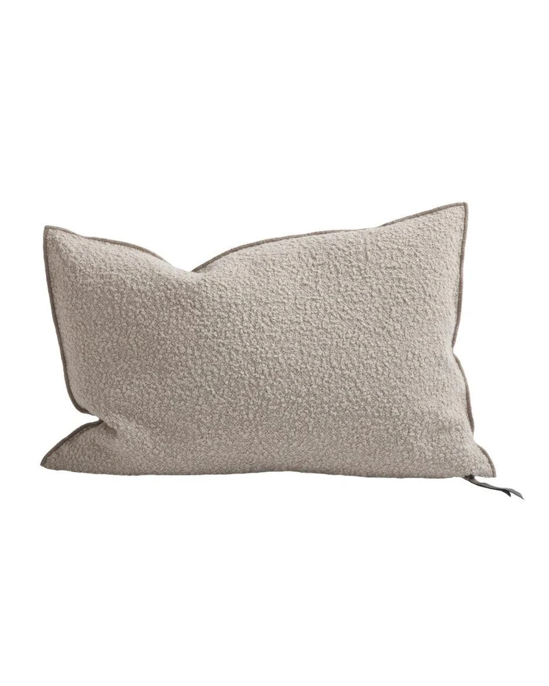 Coussin Vice Versa Toile Wooly, Naturel