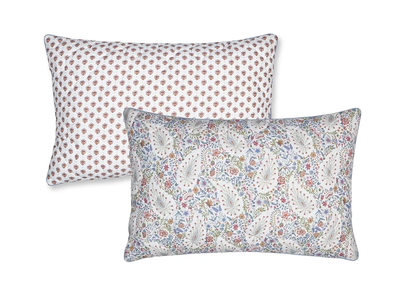 Coussin Percale de coton - KAIRI BLOOM