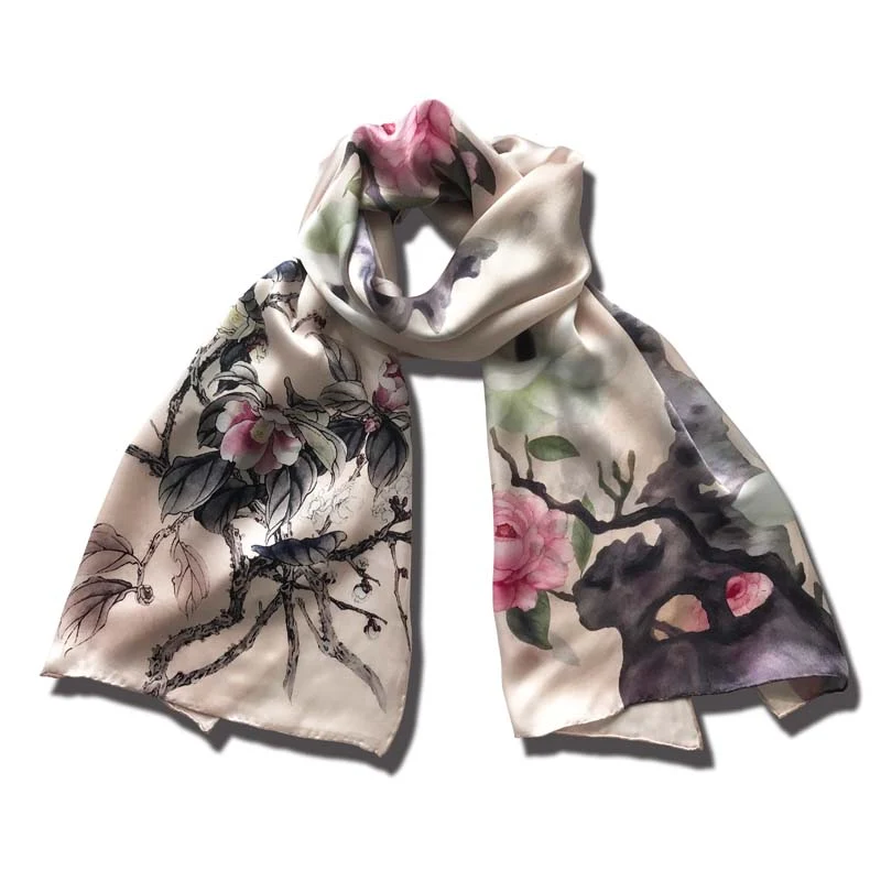 Foulard en soie Fuji