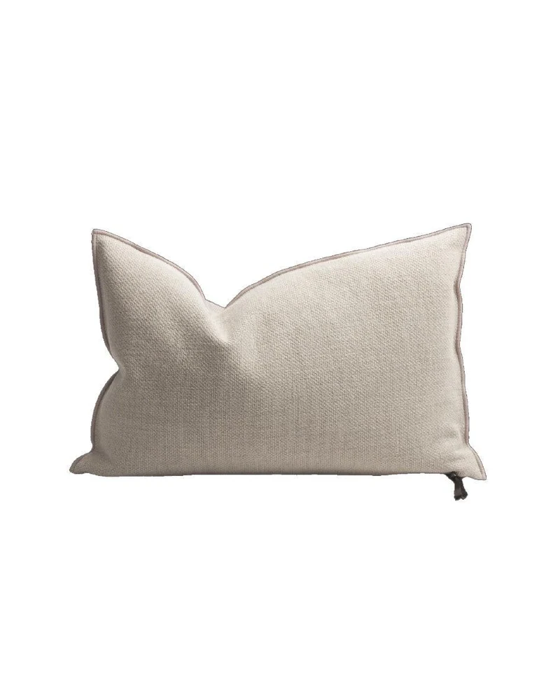 Coussin Vice Versa en toile Formentera, Ciment