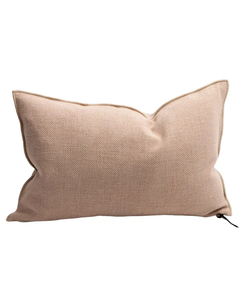 Coussin Vice Versa en toile Formentera, Nude