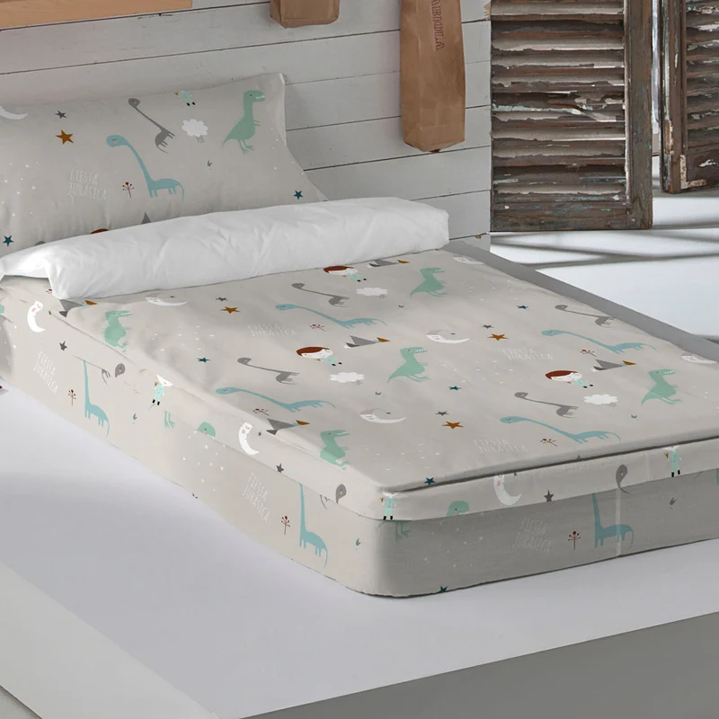 SACO NÓRDICO INFANTIL JURASIC WHITE B 100% ALGODÓN