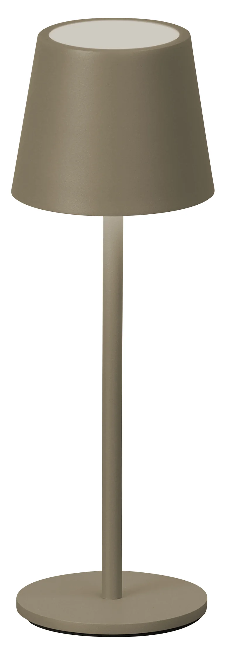 ROXY LAMPE DE TABLE LED - Extérieur sablé grège H 27,5 cm