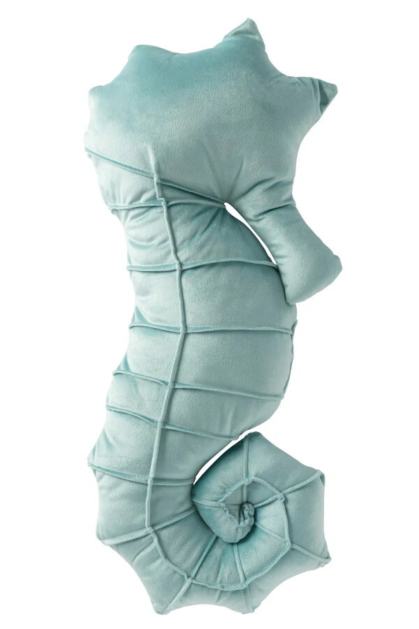 HIPPOCAMPE coussin turquoise