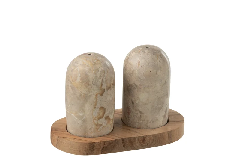 Set et poivre Marbre naturel beige