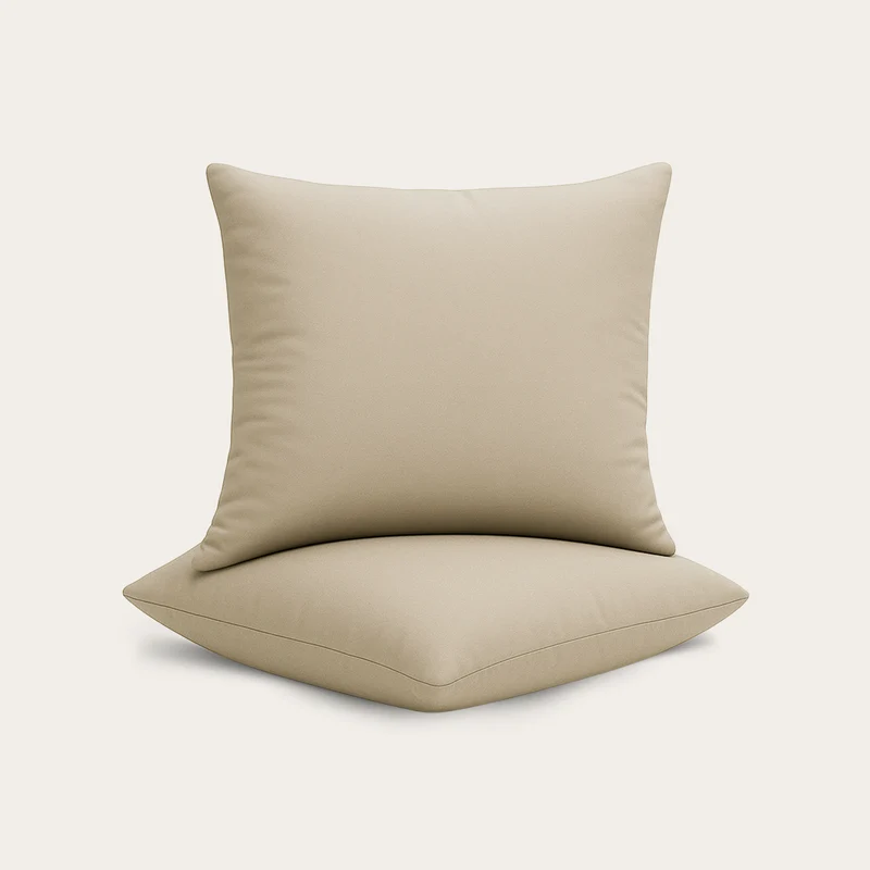 HappyBed Sierkussensloop | Taupe | Set van 2