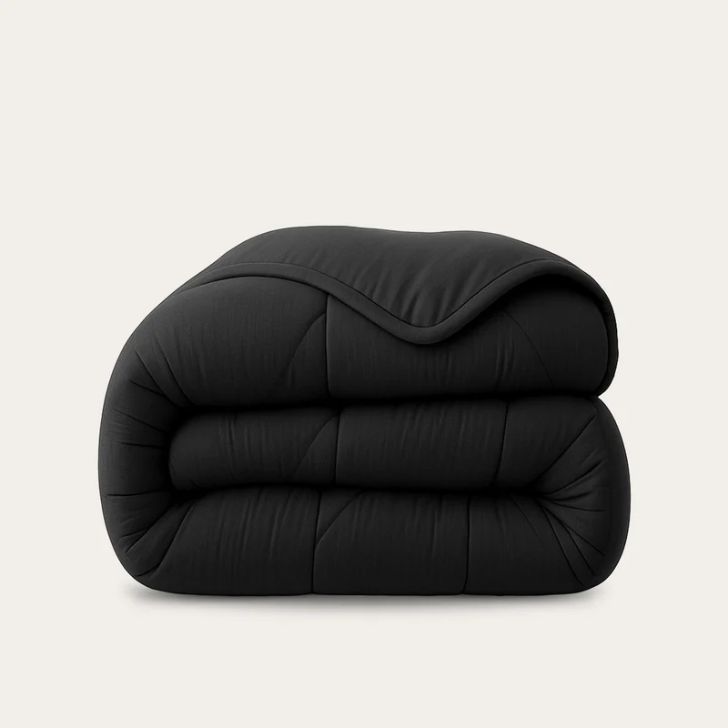Wasbaar All Season Dekbed | Mousseline | Black