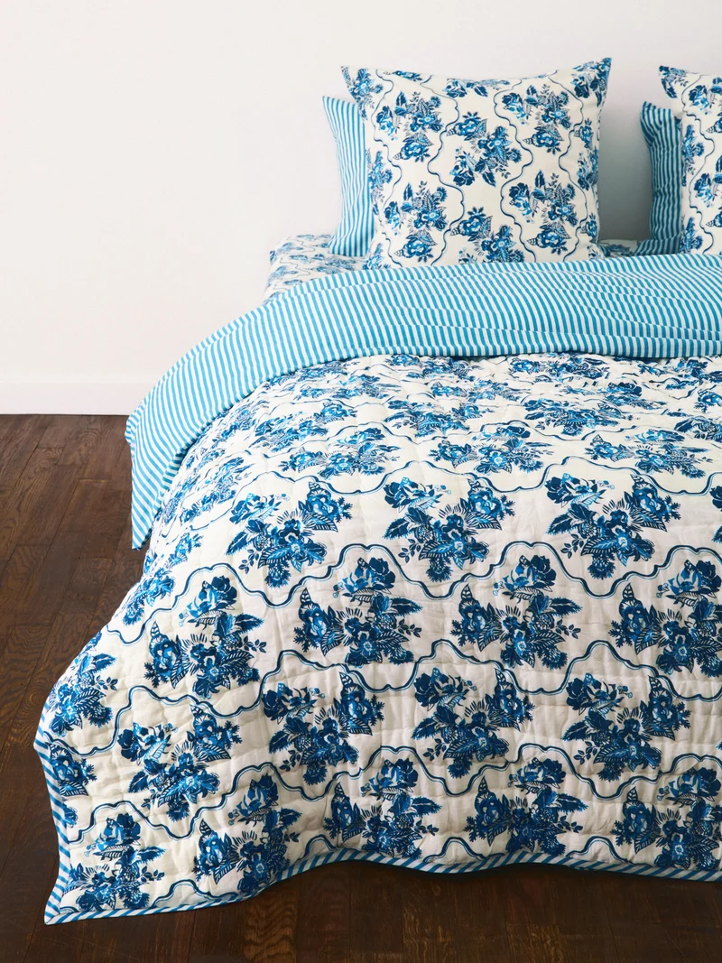 Plaid matelassé réversible
