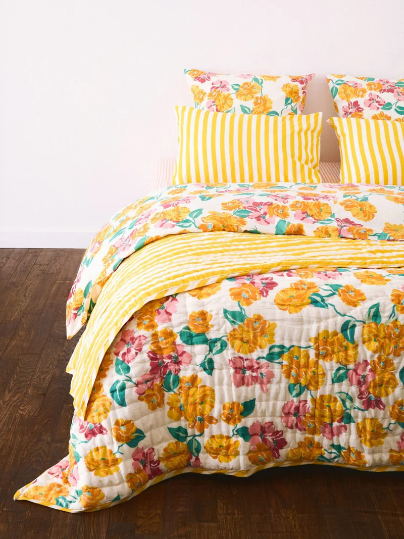 Plaid matelassé réversible