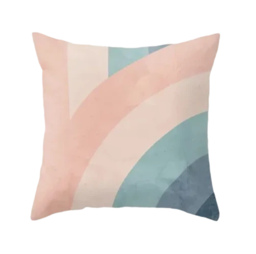 Housse de coussin Géométrique Rose