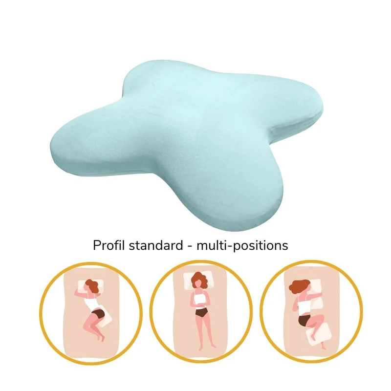 Oreiller Papillon Ergonomique | RAFRAîCHISSANT MULTI-POSITIONS