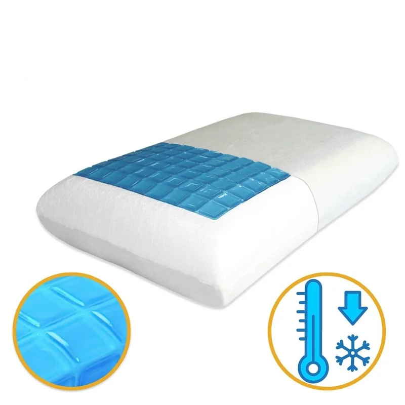 Oreiller avec gel rafraîchissant à Mémoire de Forme | CONFORT GEL