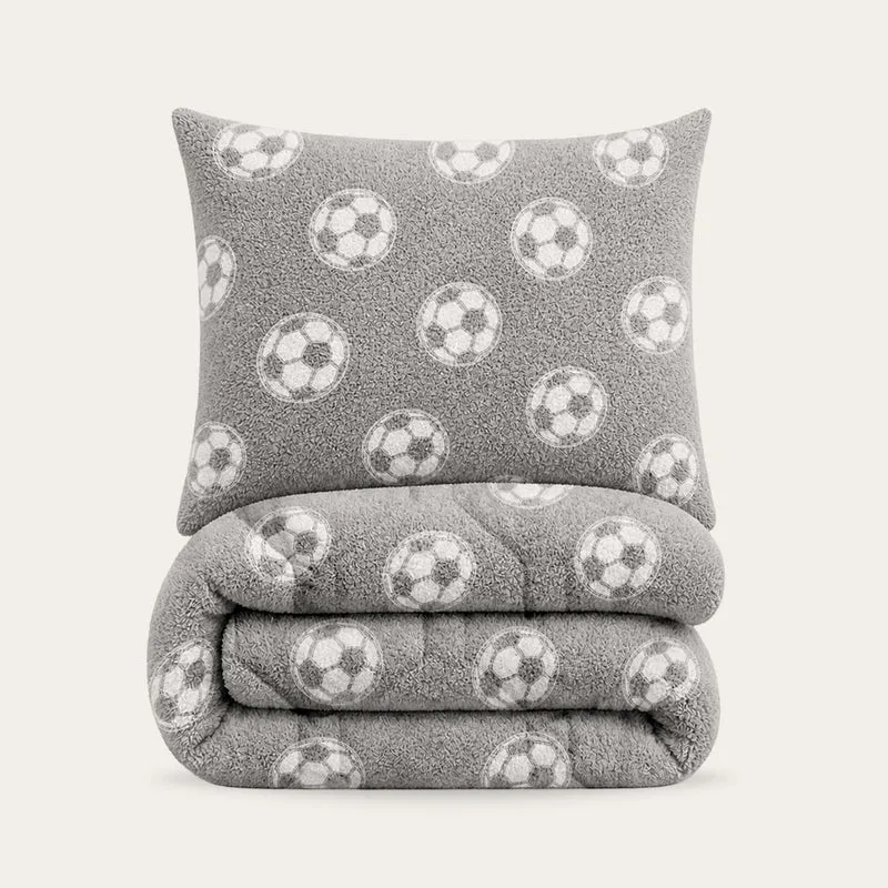 Wasbaar Kids All Season Dekbed | Glow In The Dark | Voetbal | Met Kussensloop