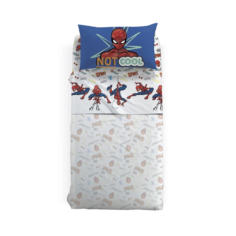 Completo Lenzuola spiderman cool in Cotone