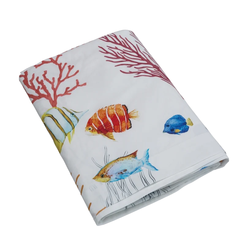 Drap plat Corail - Percale de coton