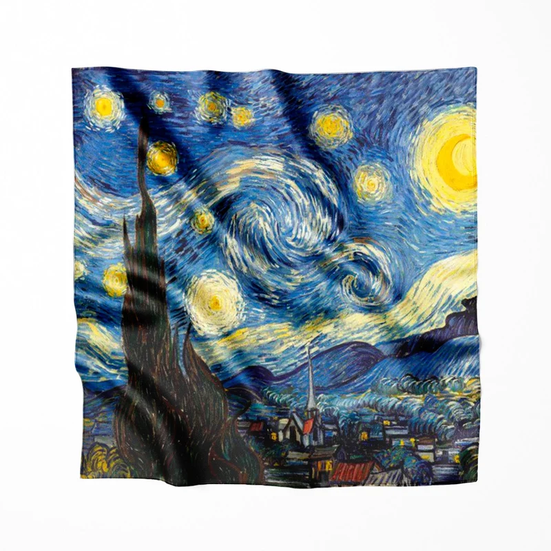 Carré de soie Van Gogh La Nuit Etoilée