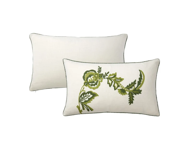 Housse de coussin Coton flammé - GIRANDOLE Palme
