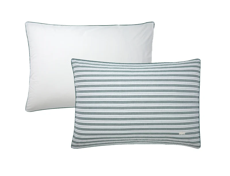 Taie d'oreiller Percale Seersucker et Percale Unie - LSEERLINE