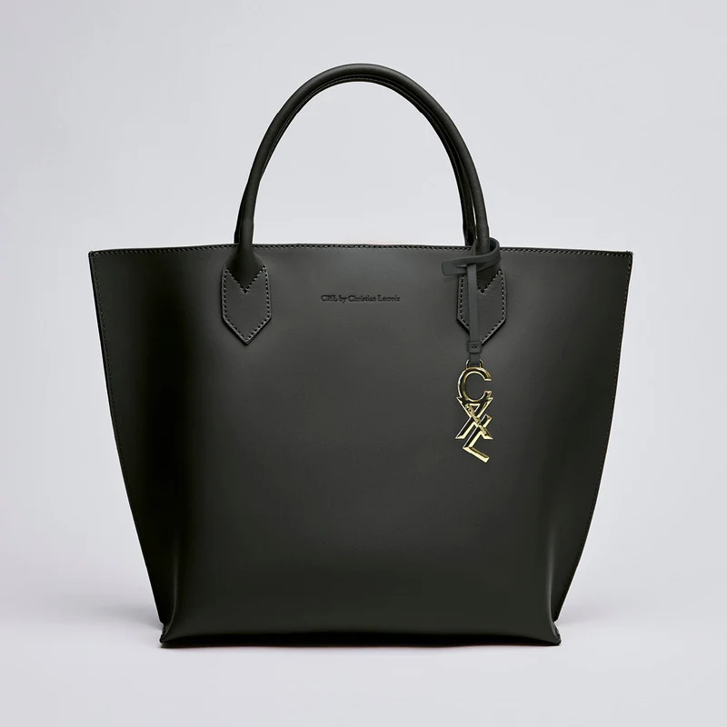 Sac cabas George V en cuir de veau italien avec pochette amovible