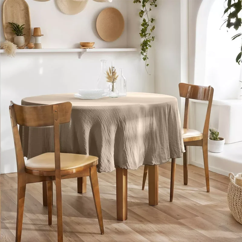 GAIA Nappe gaze de coton Ficelle